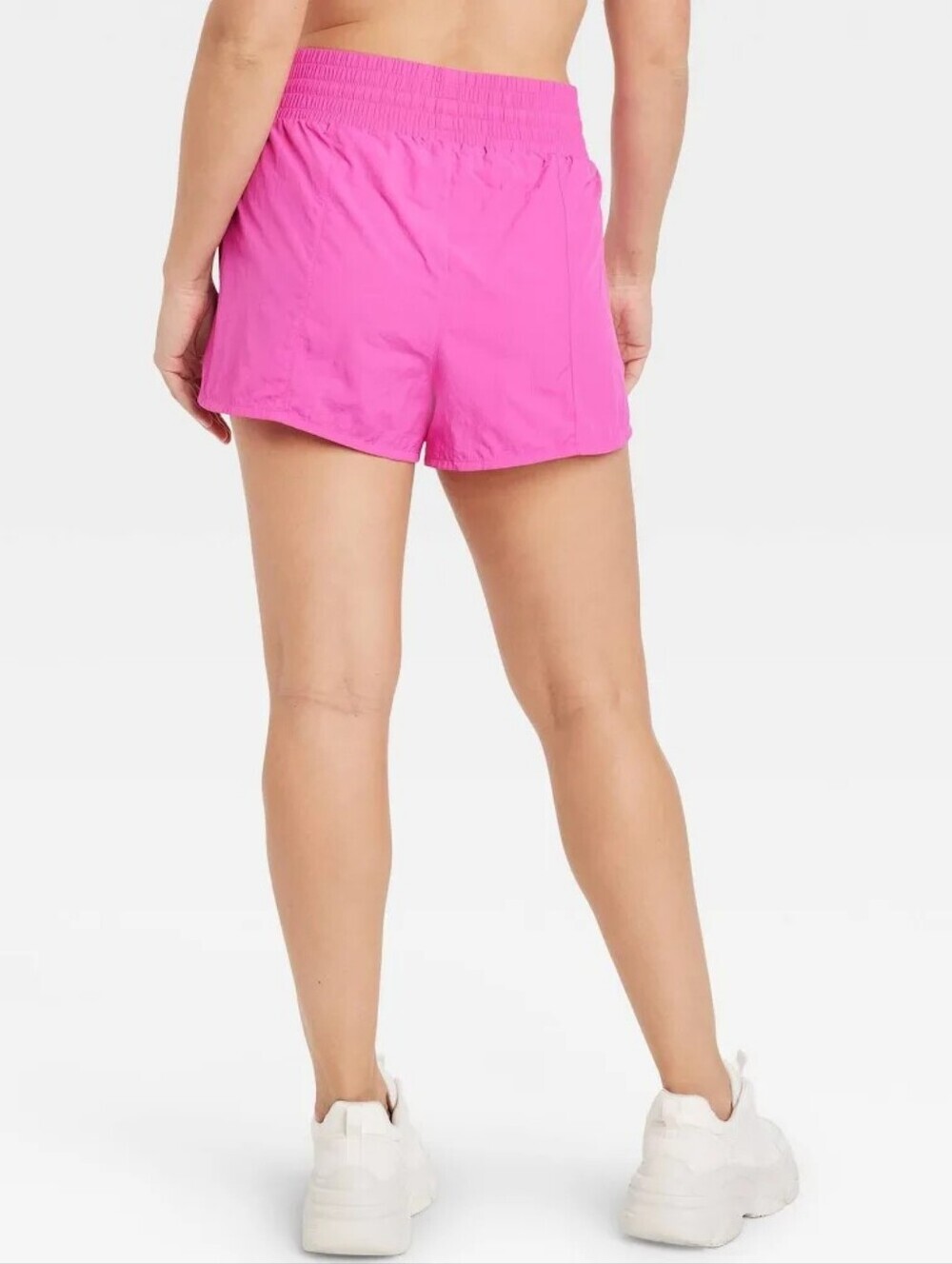 All in Motion | High Rise Crinkle Short In Pink - Picture 14 of 16